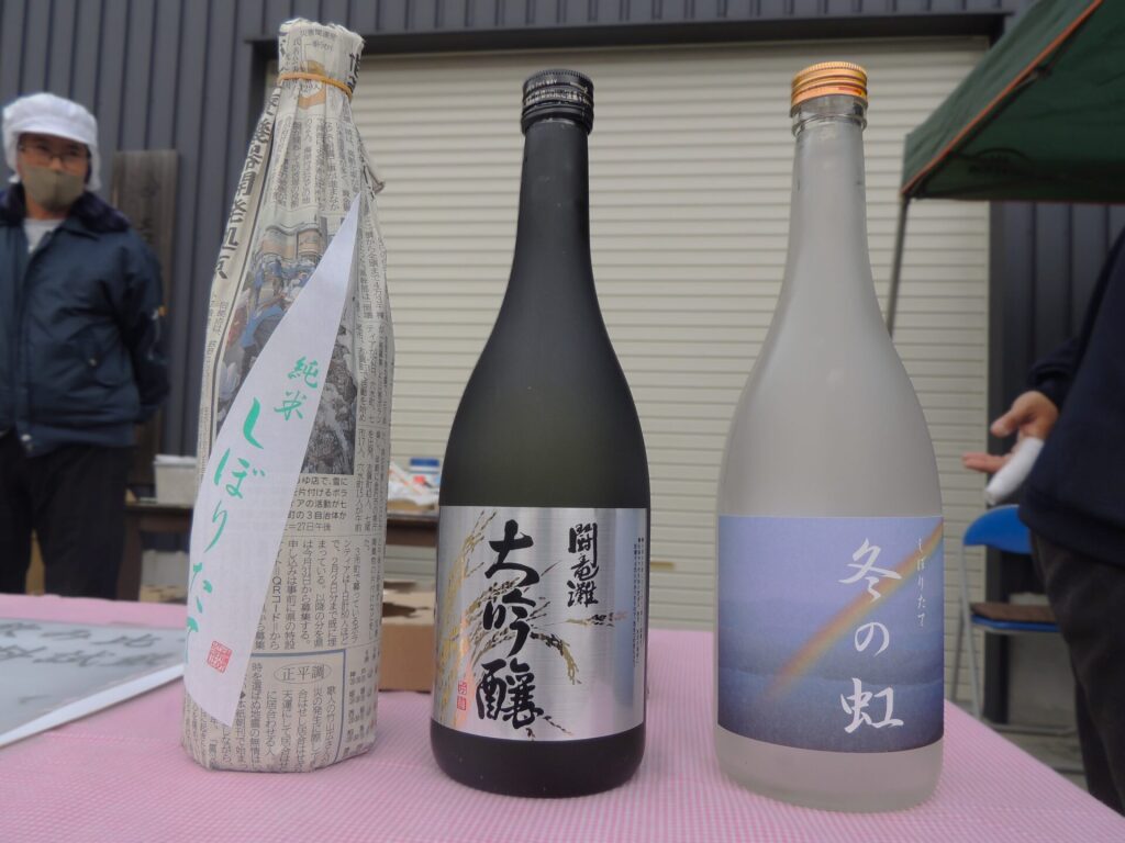 <神結酒造の試飲・販売スペース>